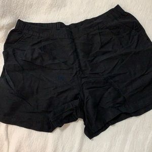 Like new black paper bag shorts